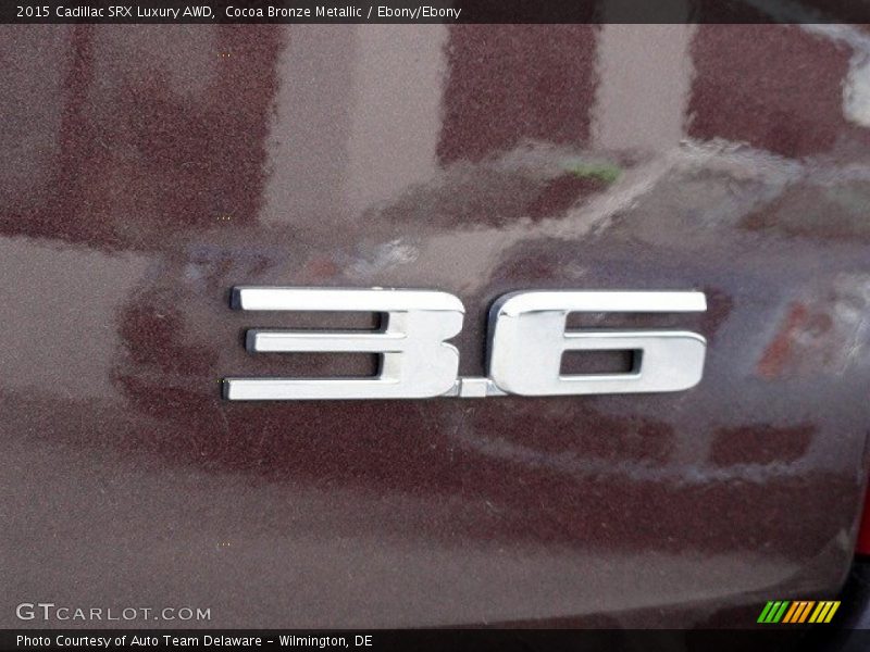 Cocoa Bronze Metallic / Ebony/Ebony 2015 Cadillac SRX Luxury AWD