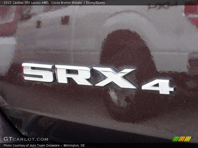 Cocoa Bronze Metallic / Ebony/Ebony 2015 Cadillac SRX Luxury AWD