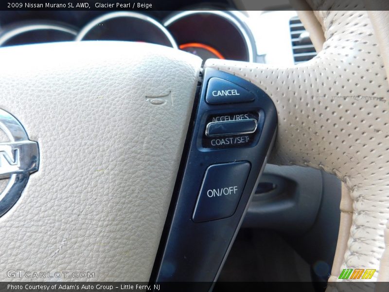 Glacier Pearl / Beige 2009 Nissan Murano SL AWD