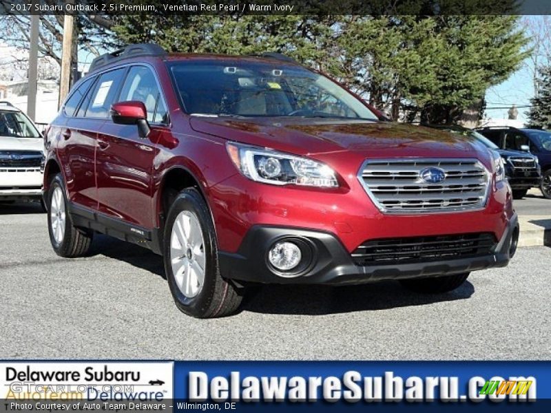 Venetian Red Pearl / Warm Ivory 2017 Subaru Outback 2.5i Premium