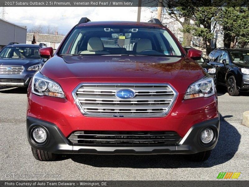 Venetian Red Pearl / Warm Ivory 2017 Subaru Outback 2.5i Premium