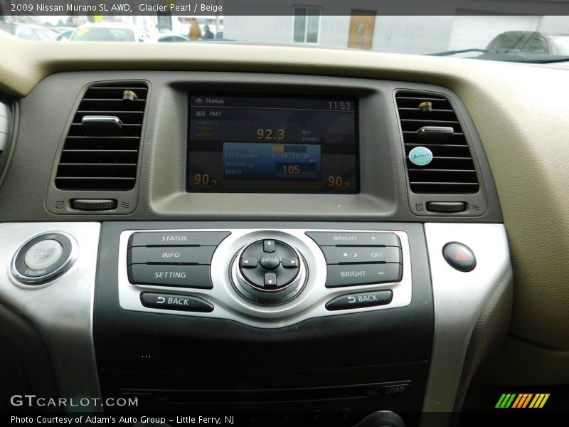 Glacier Pearl / Beige 2009 Nissan Murano SL AWD