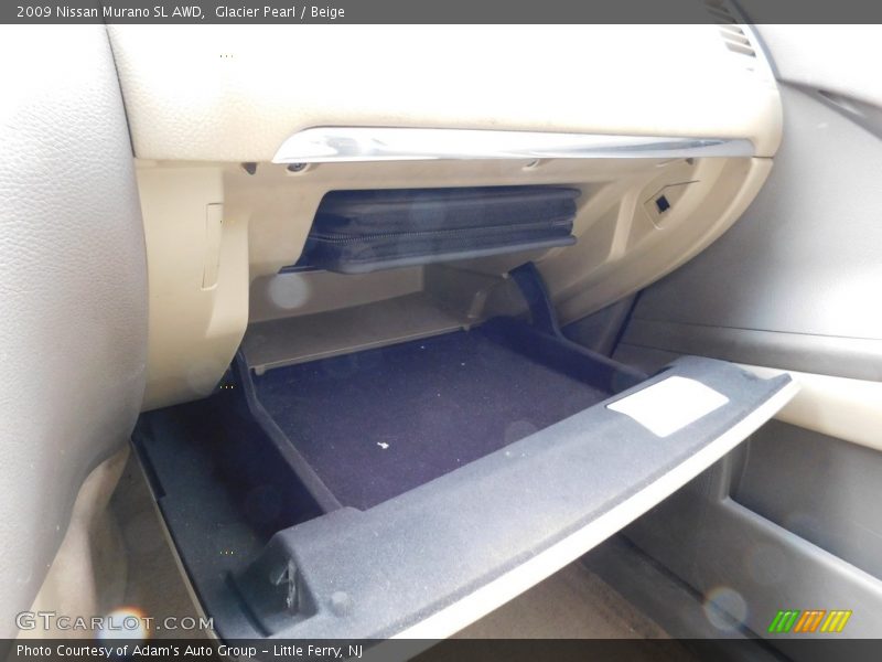 Glacier Pearl / Beige 2009 Nissan Murano SL AWD