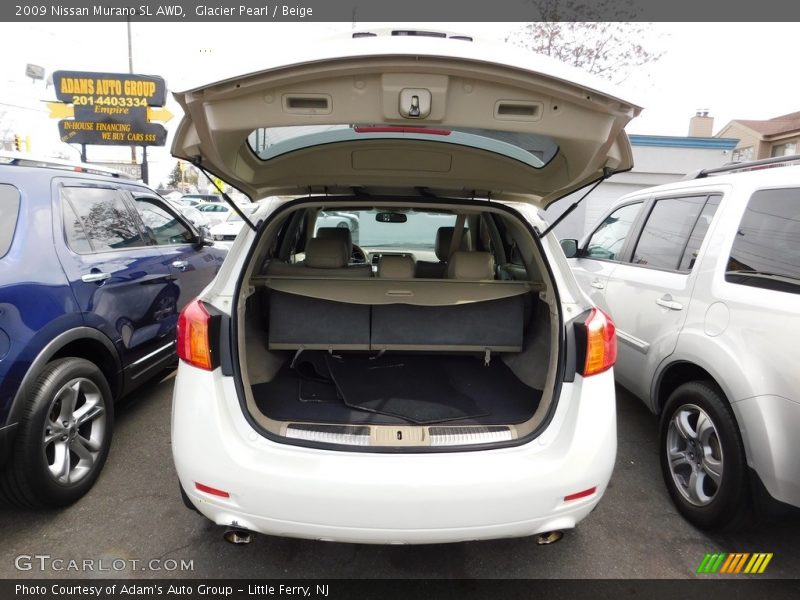 Glacier Pearl / Beige 2009 Nissan Murano SL AWD