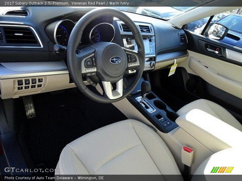 Venetian Red Pearl / Warm Ivory 2017 Subaru Outback 2.5i Premium