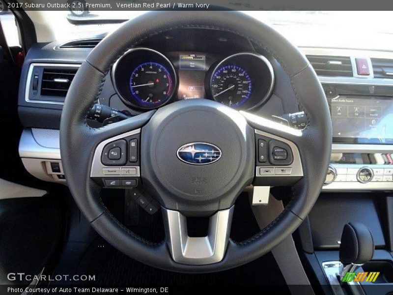 Venetian Red Pearl / Warm Ivory 2017 Subaru Outback 2.5i Premium