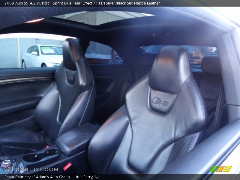 Sprint Blue Pearl Effect / Pearl Silver/Black Silk Nappa Leather 2009 Audi S5 4.2 quattro