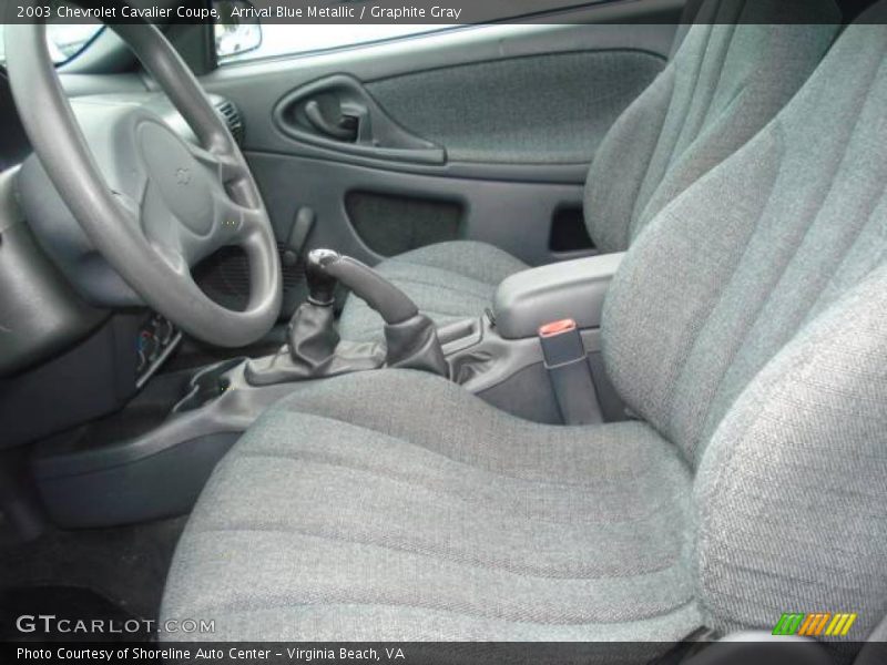 Arrival Blue Metallic / Graphite Gray 2003 Chevrolet Cavalier Coupe