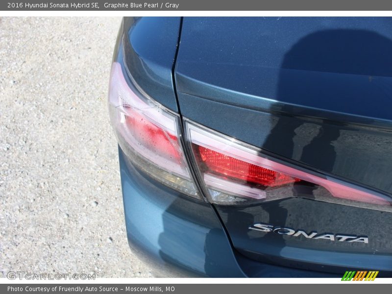 Graphite Blue Pearl / Gray 2016 Hyundai Sonata Hybrid SE