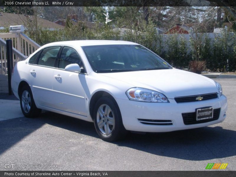 White / Gray 2006 Chevrolet Impala LS