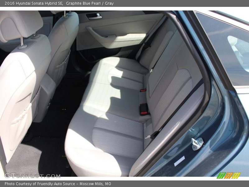 Graphite Blue Pearl / Gray 2016 Hyundai Sonata Hybrid SE