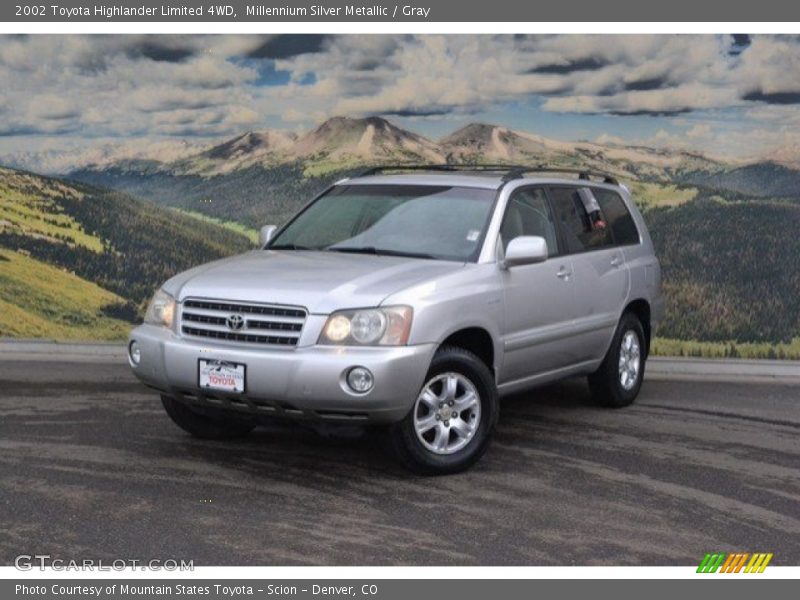 Millennium Silver Metallic / Gray 2002 Toyota Highlander Limited 4WD