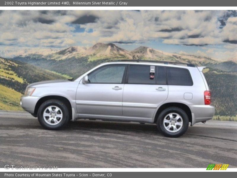 Millennium Silver Metallic / Gray 2002 Toyota Highlander Limited 4WD