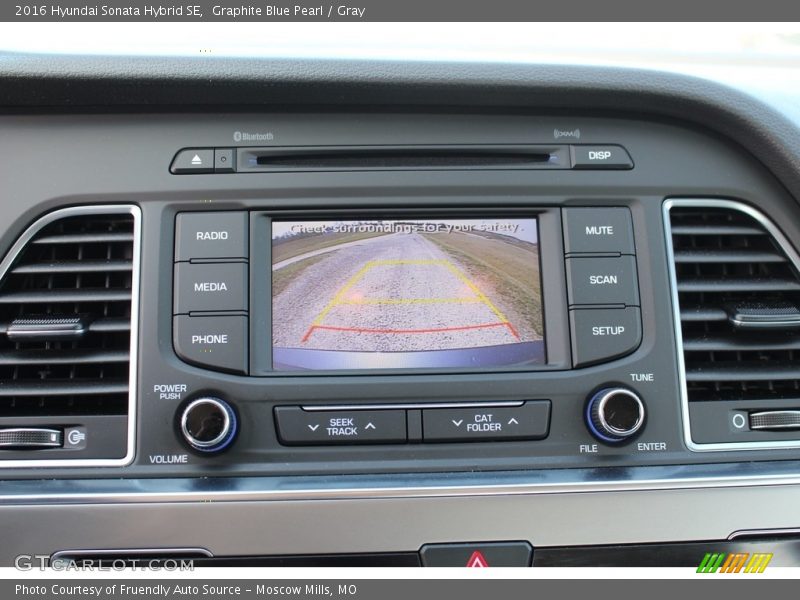 Graphite Blue Pearl / Gray 2016 Hyundai Sonata Hybrid SE