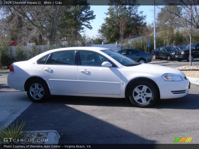 White / Gray 2006 Chevrolet Impala LS