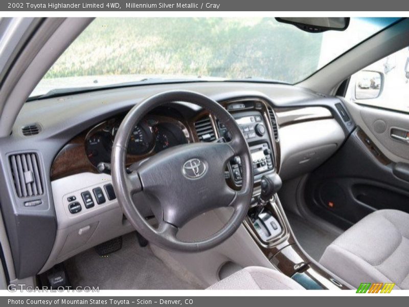 Millennium Silver Metallic / Gray 2002 Toyota Highlander Limited 4WD
