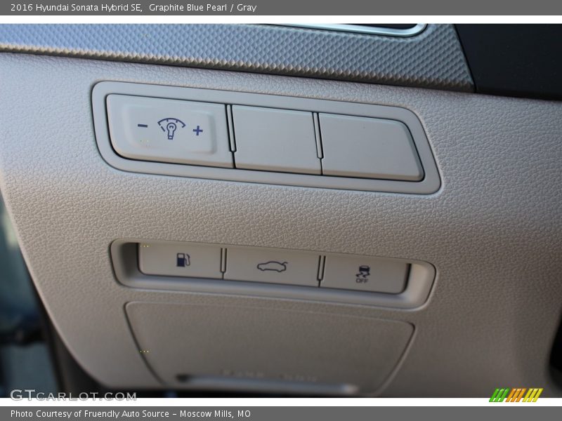 Graphite Blue Pearl / Gray 2016 Hyundai Sonata Hybrid SE