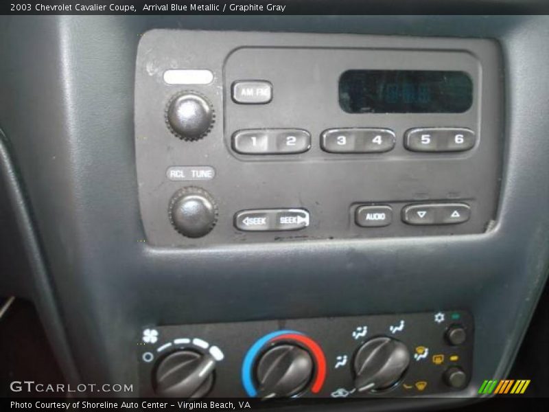 Arrival Blue Metallic / Graphite Gray 2003 Chevrolet Cavalier Coupe