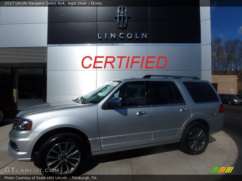 Ingot Silver / Ebony 2017 Lincoln Navigator Select 4x4