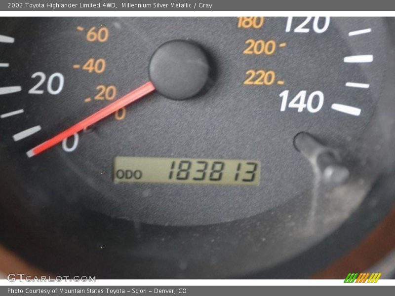 Millennium Silver Metallic / Gray 2002 Toyota Highlander Limited 4WD