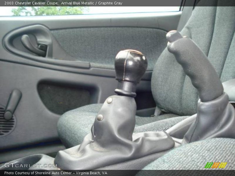 Arrival Blue Metallic / Graphite Gray 2003 Chevrolet Cavalier Coupe