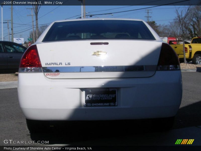White / Gray 2006 Chevrolet Impala LS