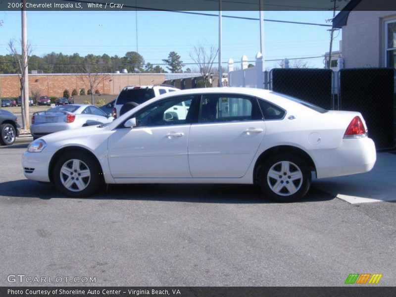 White / Gray 2006 Chevrolet Impala LS