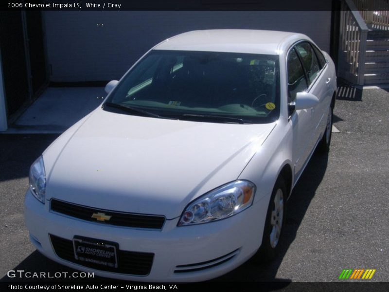 White / Gray 2006 Chevrolet Impala LS