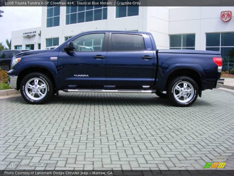 Nautical Blue Metallic / Graphite Gray 2008 Toyota Tundra X-SP CrewMax 4x4