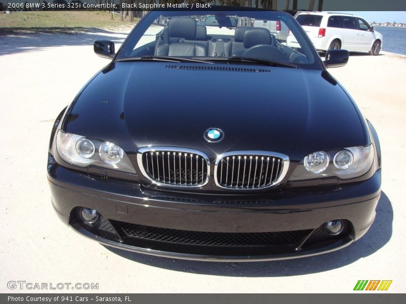 Black Sapphire Metallic / Black 2006 BMW 3 Series 325i Convertible