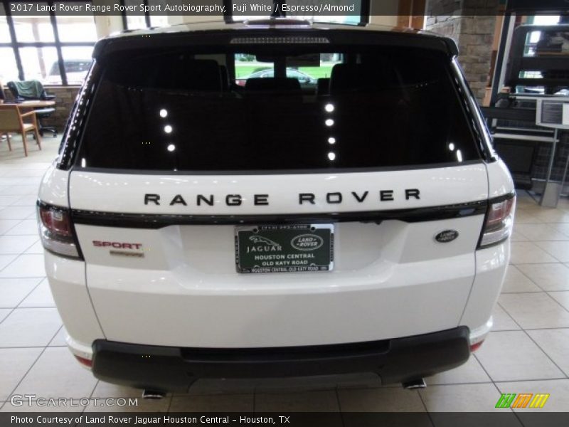Fuji White / Espresso/Almond 2017 Land Rover Range Rover Sport Autobiography