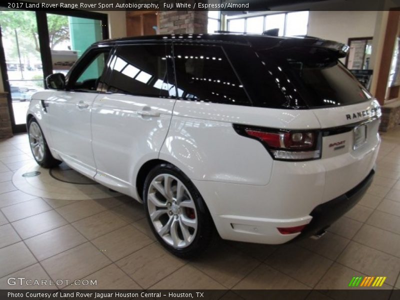 Fuji White / Espresso/Almond 2017 Land Rover Range Rover Sport Autobiography