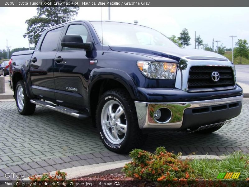 Nautical Blue Metallic / Graphite Gray 2008 Toyota Tundra X-SP CrewMax 4x4