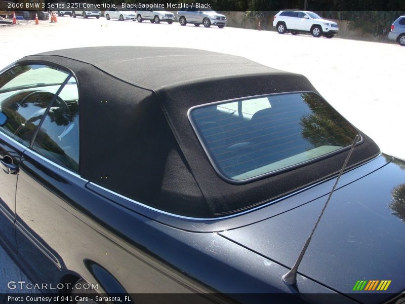 Black Sapphire Metallic / Black 2006 BMW 3 Series 325i Convertible