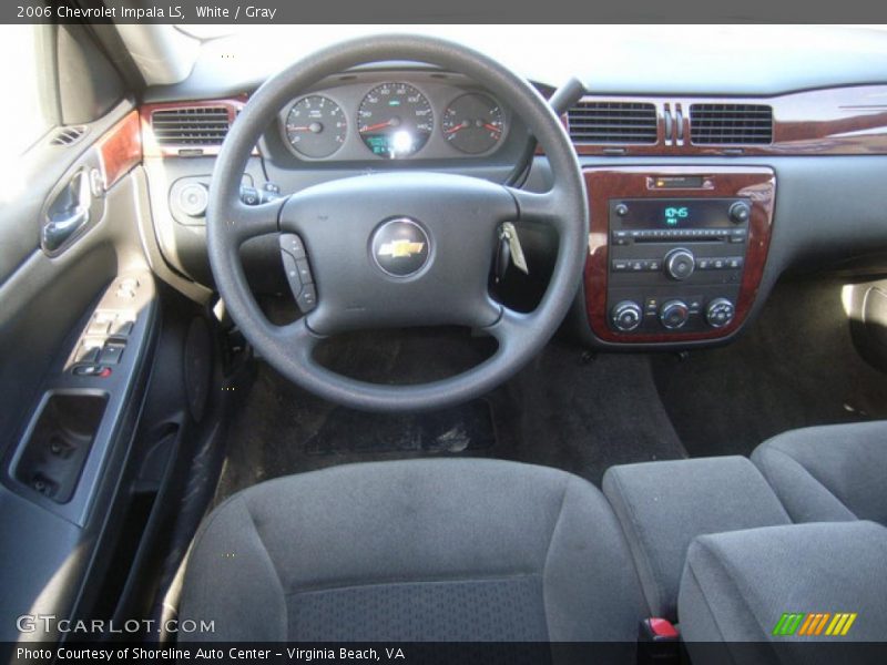 White / Gray 2006 Chevrolet Impala LS