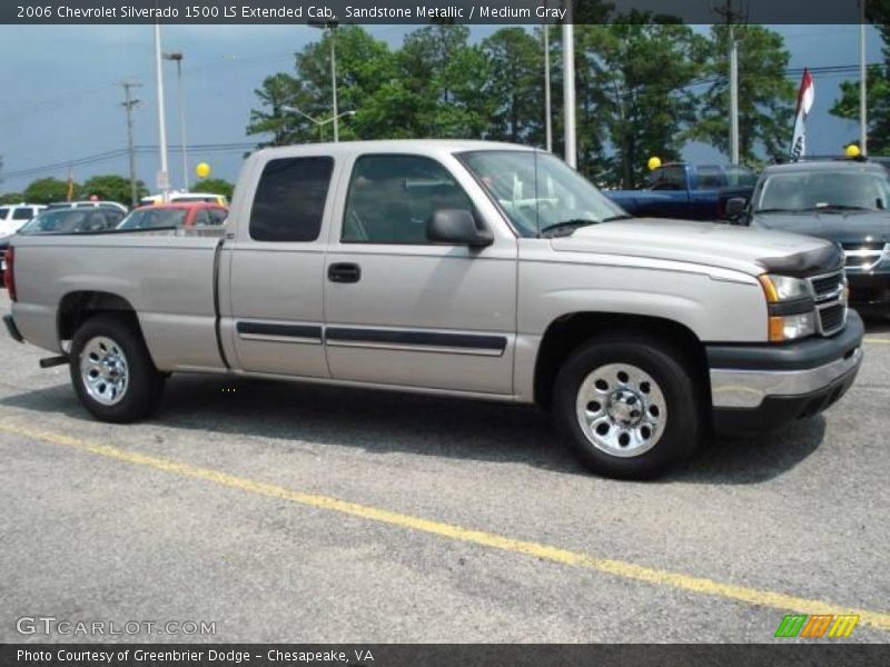 Sandstone Metallic / Medium Gray 2006 Chevrolet Silverado 1500 LS Extended Cab