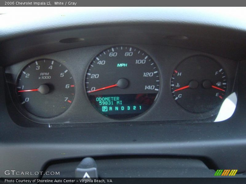 White / Gray 2006 Chevrolet Impala LS