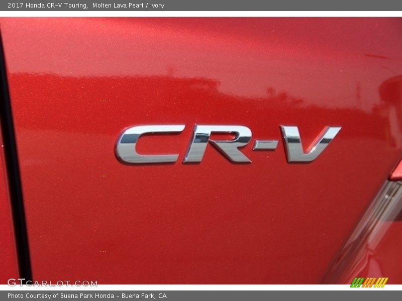 Molten Lava Pearl / Ivory 2017 Honda CR-V Touring