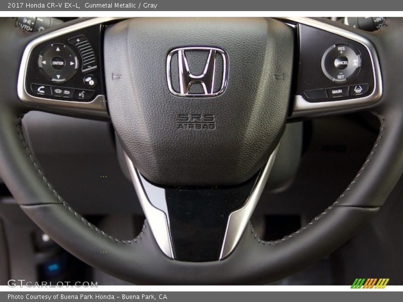 Gunmetal Metallic / Gray 2017 Honda CR-V EX-L
