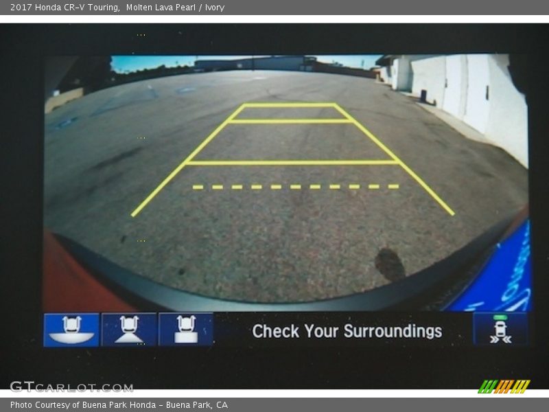 Molten Lava Pearl / Ivory 2017 Honda CR-V Touring