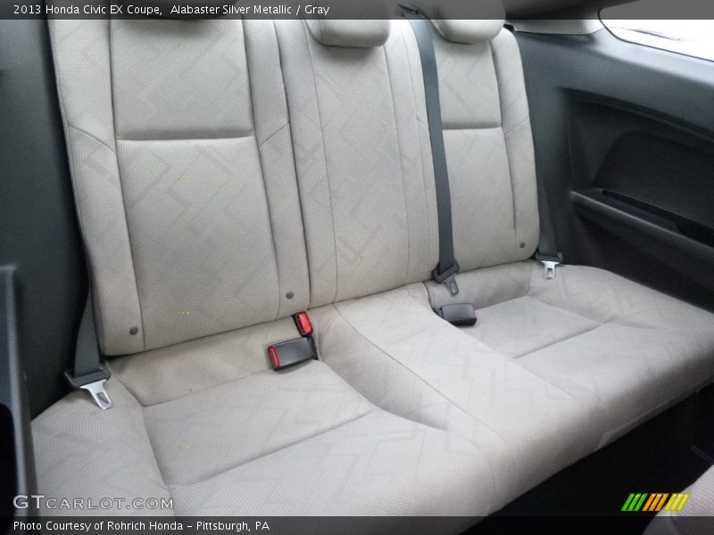 Alabaster Silver Metallic / Gray 2013 Honda Civic EX Coupe