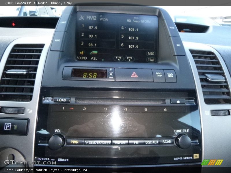 Black / Gray 2006 Toyota Prius Hybrid