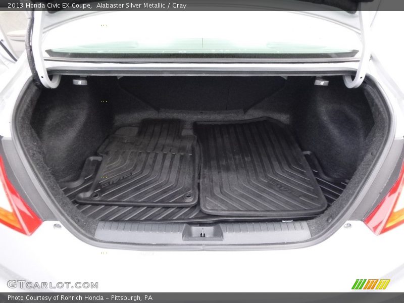 Alabaster Silver Metallic / Gray 2013 Honda Civic EX Coupe