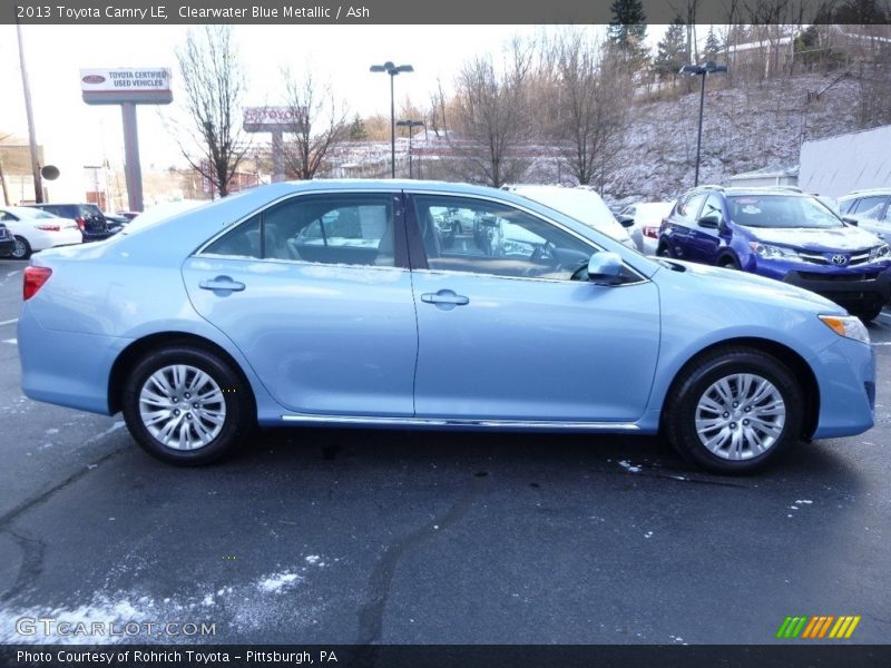 Clearwater Blue Metallic / Ash 2013 Toyota Camry LE