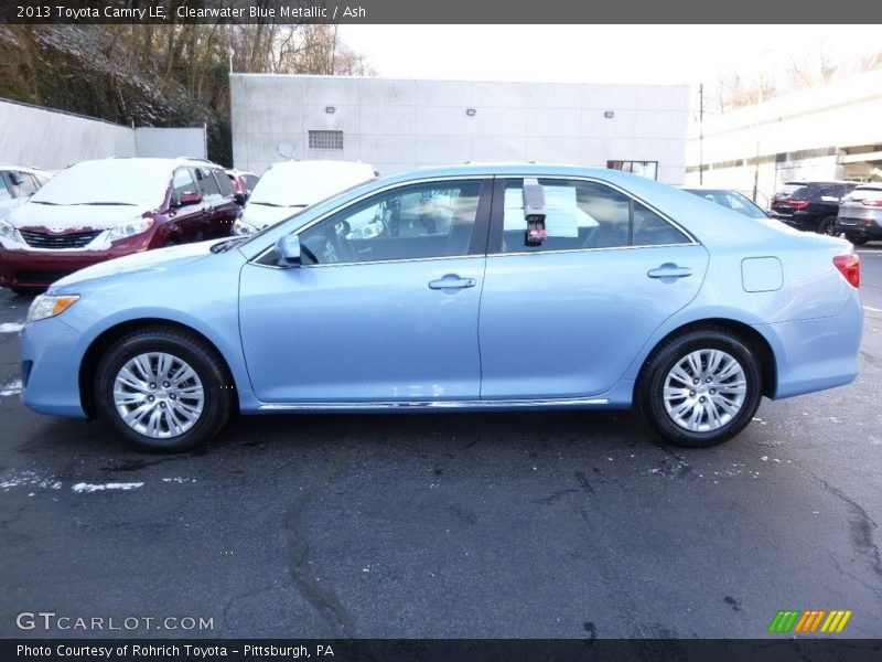 Clearwater Blue Metallic / Ash 2013 Toyota Camry LE