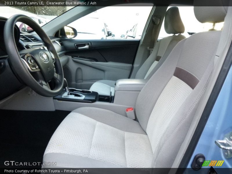 Clearwater Blue Metallic / Ash 2013 Toyota Camry LE