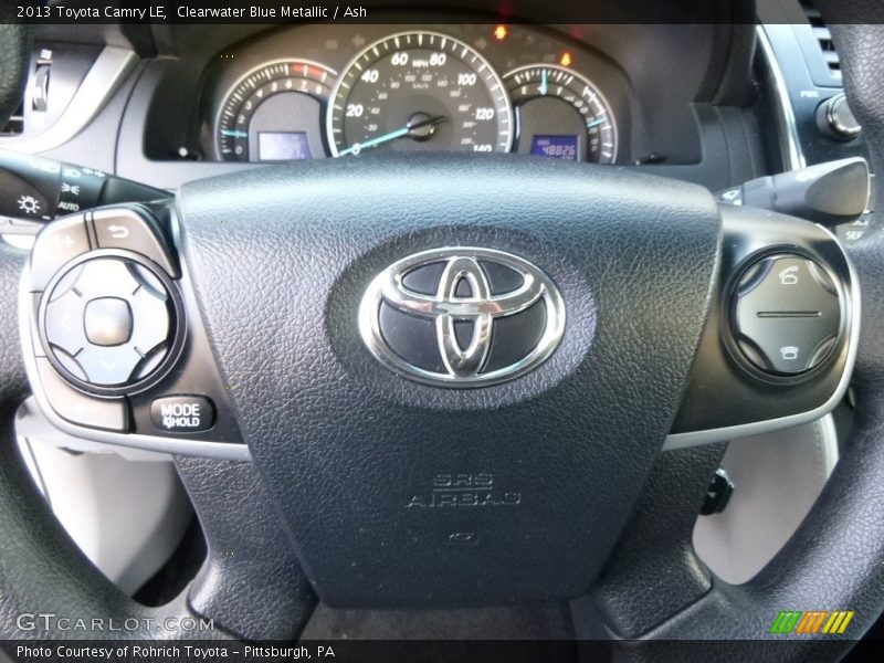 Clearwater Blue Metallic / Ash 2013 Toyota Camry LE