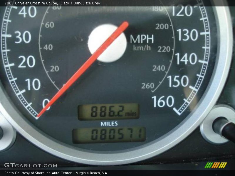 Black / Dark Slate Grey 2005 Chrysler Crossfire Coupe