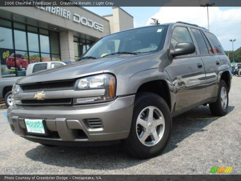 Graystone Metallic / Light Gray 2006 Chevrolet TrailBlazer LS