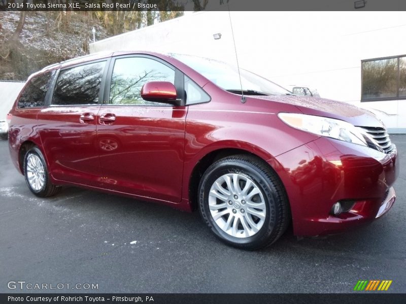 Salsa Red Pearl / Bisque 2014 Toyota Sienna XLE